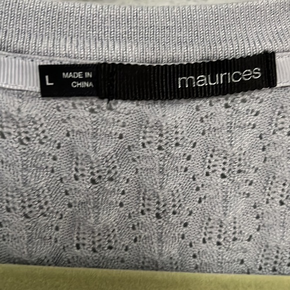 Gray 3/4 sleeve cardigan - Picture 3 of 6